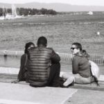 Trois jeunes gens aux bains des Pâquis, Genève