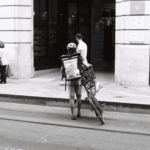 Coursier à vélo, Genève