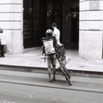 Coursier à vélo, Genève