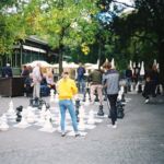 Joueurs d'échecs au parc des Bastions, Genève