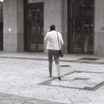 Femme au téléphone, Bel-Air, Genève